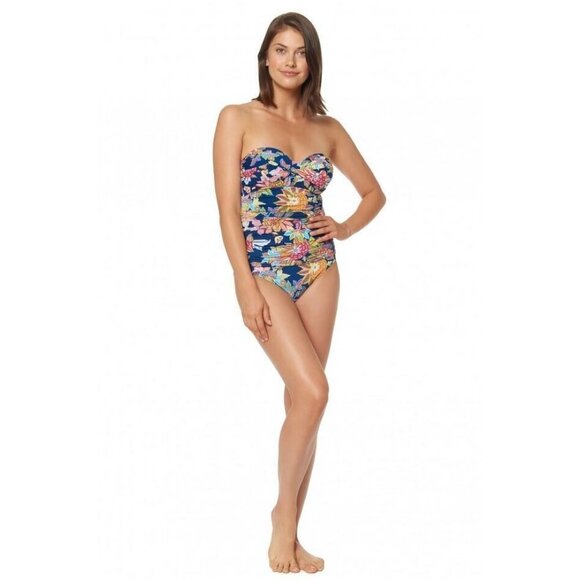 Bleu Rod Beattie Let The Sunshine In Bandeau One-Piece Swimsuit NWT Size 4 A2 - Picture 4 of 10